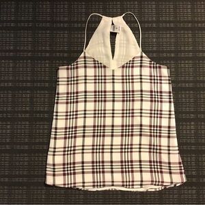 Plaid Tank top halter from Express